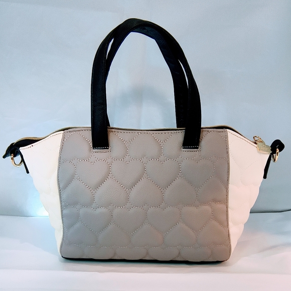 NWOT BETSEY JOHNSON Vegan Quilted Glam Garden Bow Satchel - Picture 3 of 15